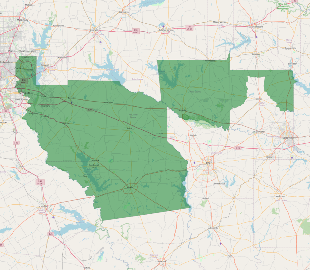 Texas US Congressional District 5 since 2021.tif e1696995799686